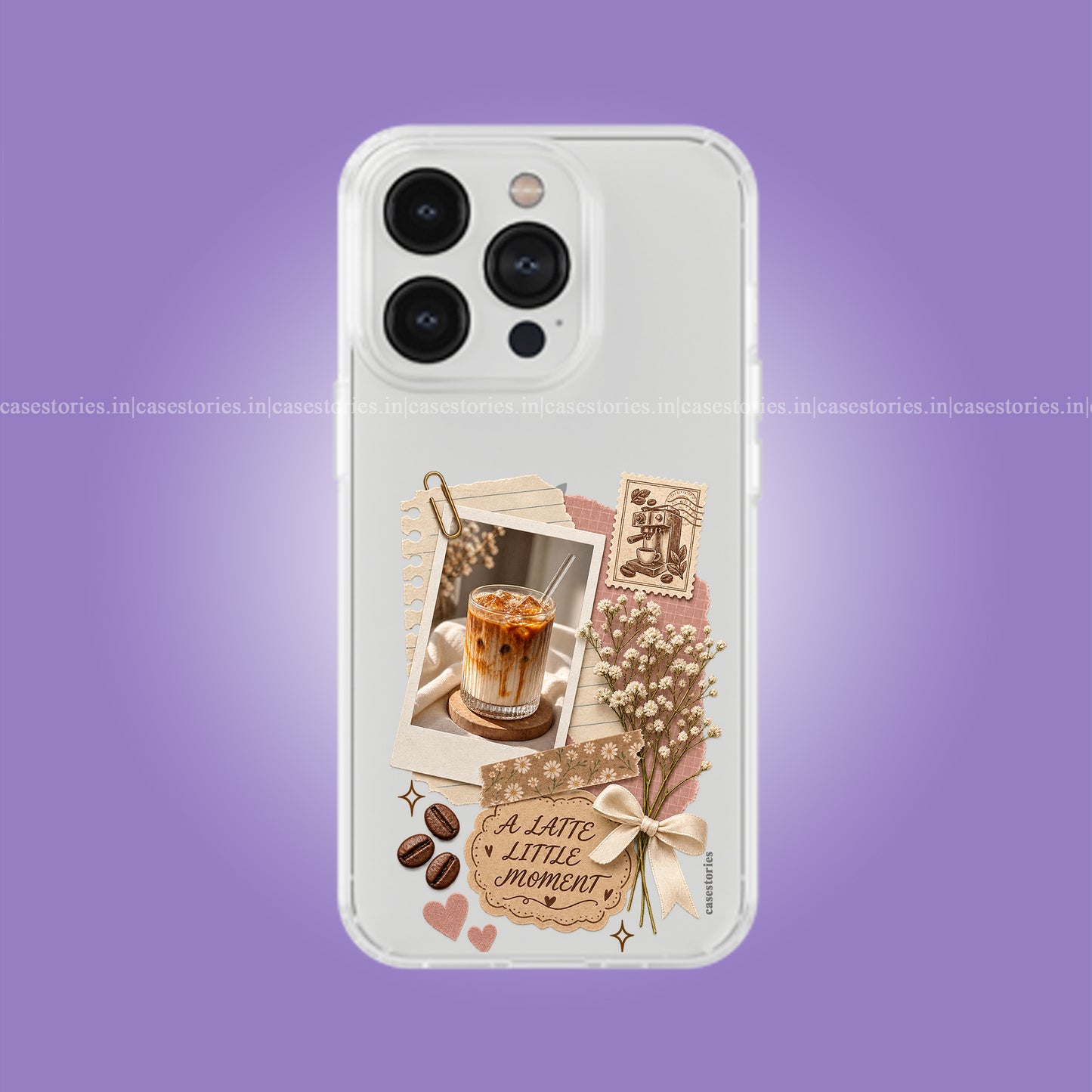 Latte Little Moments Clear Soft Case