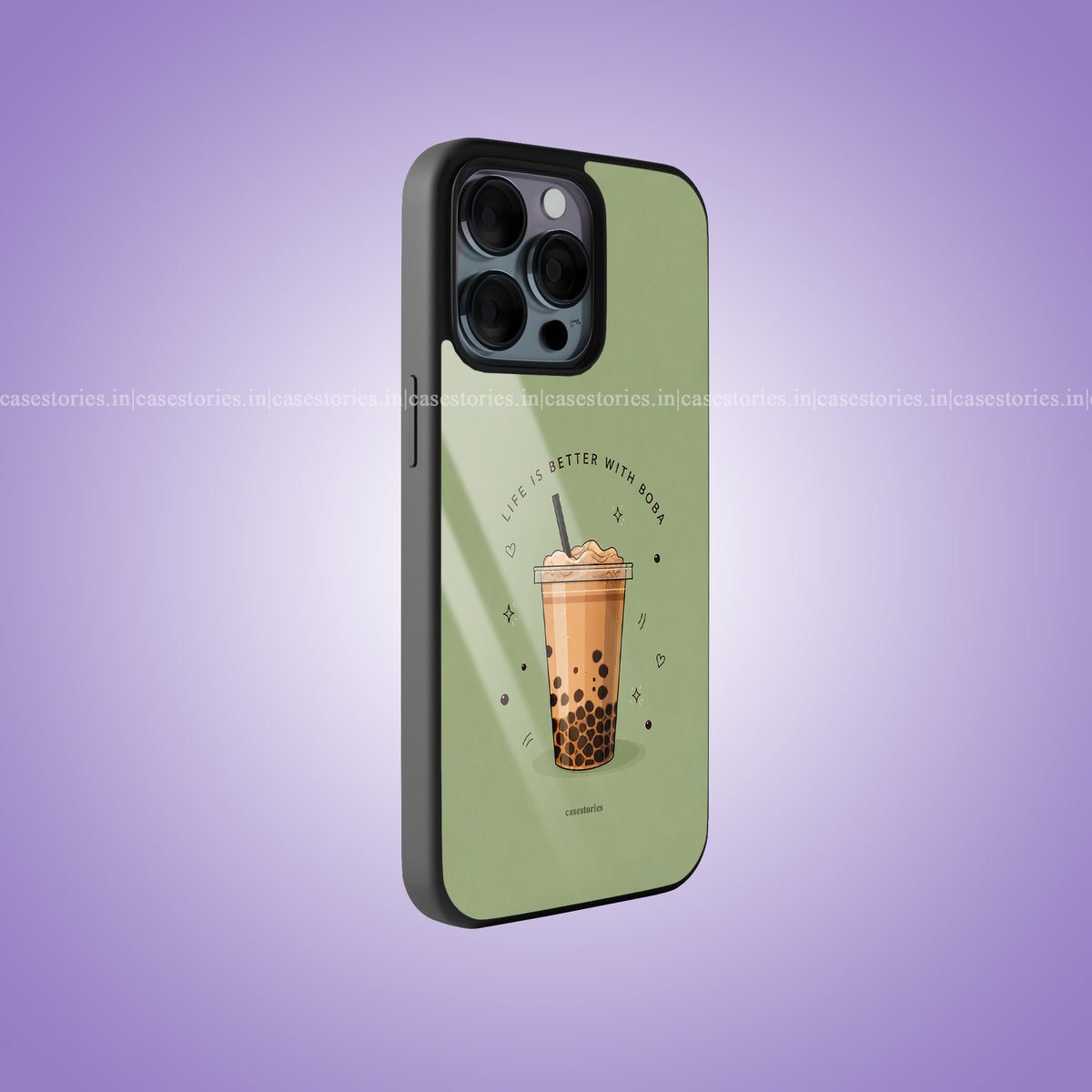 Boba Love Premium Glossy Phone Case