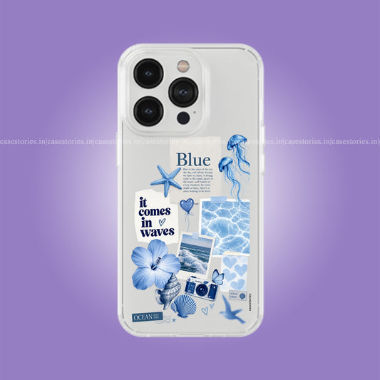 Blue Ocean Diary Clear Soft Case