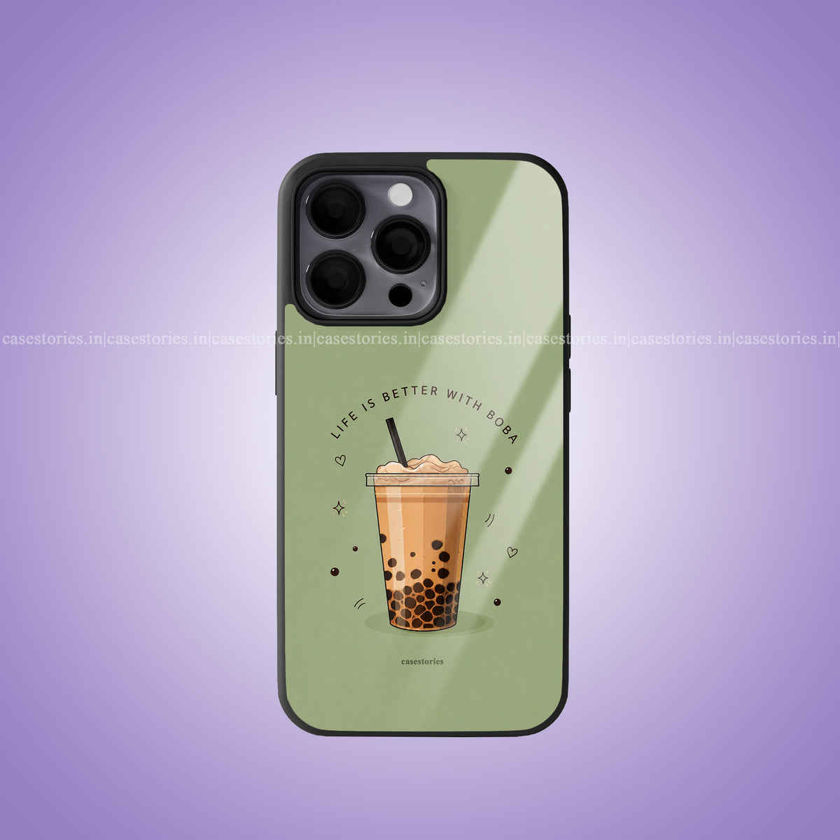 Boba Love Premium Glossy Phone Case