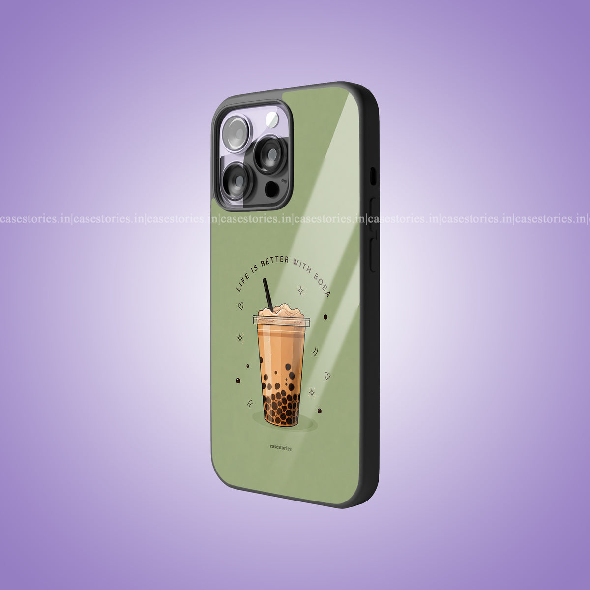 Boba Love Premium Glossy Phone Case