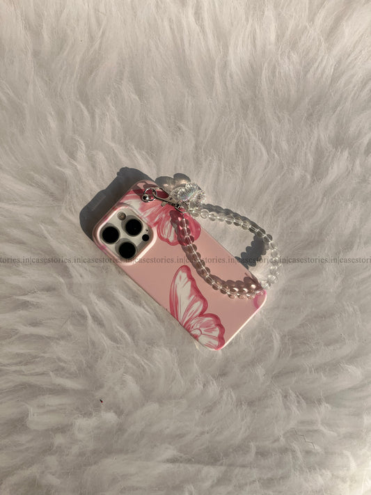 Blush Butterfly Chain Case
