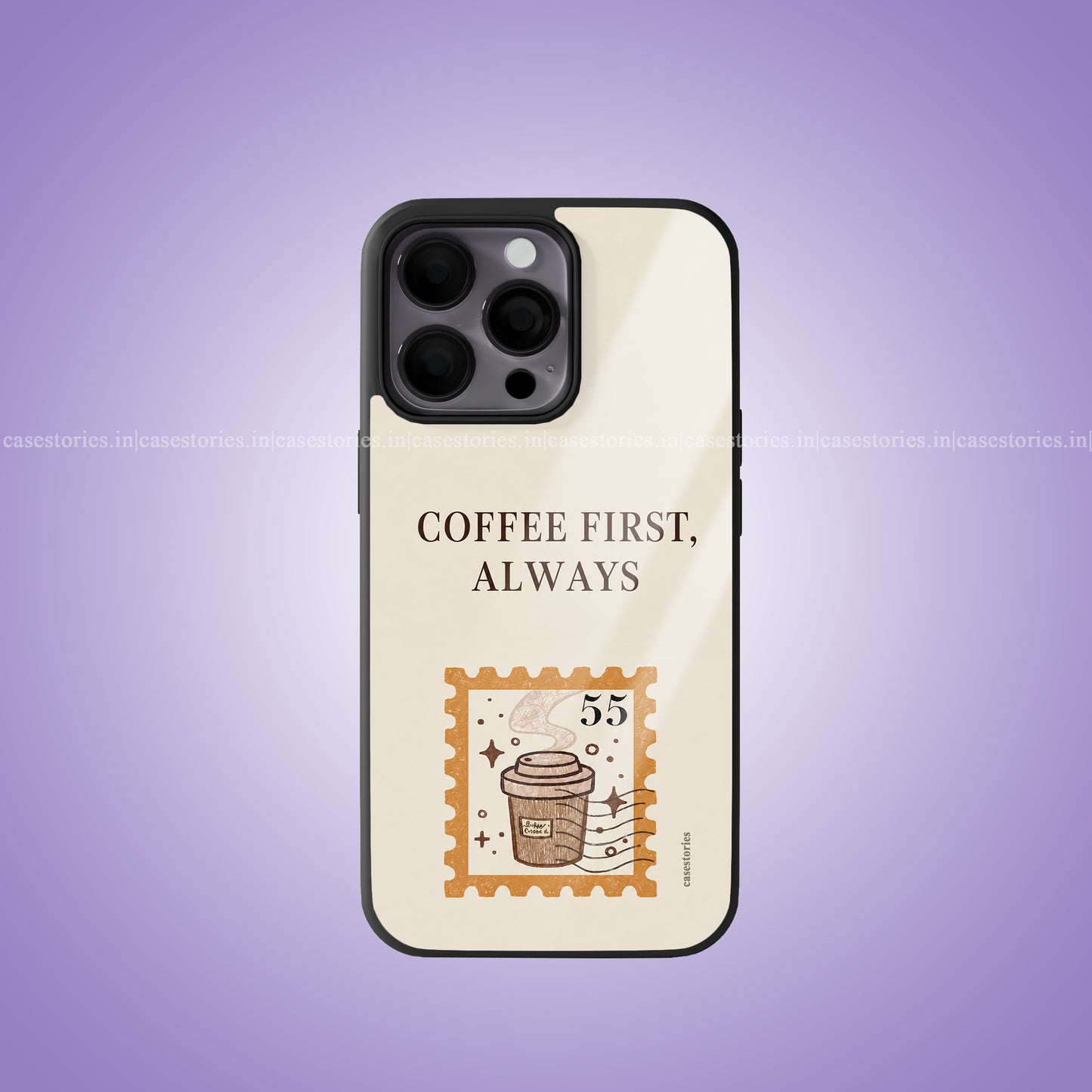 Coffee First Premium Glossy Phone Case