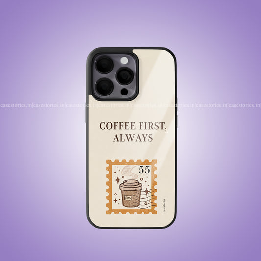 Coffee First Premium Glossy Phone Case