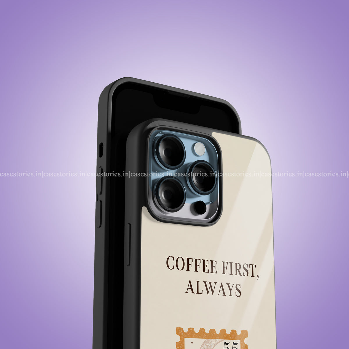 Coffee First Premium Glossy Phone Case