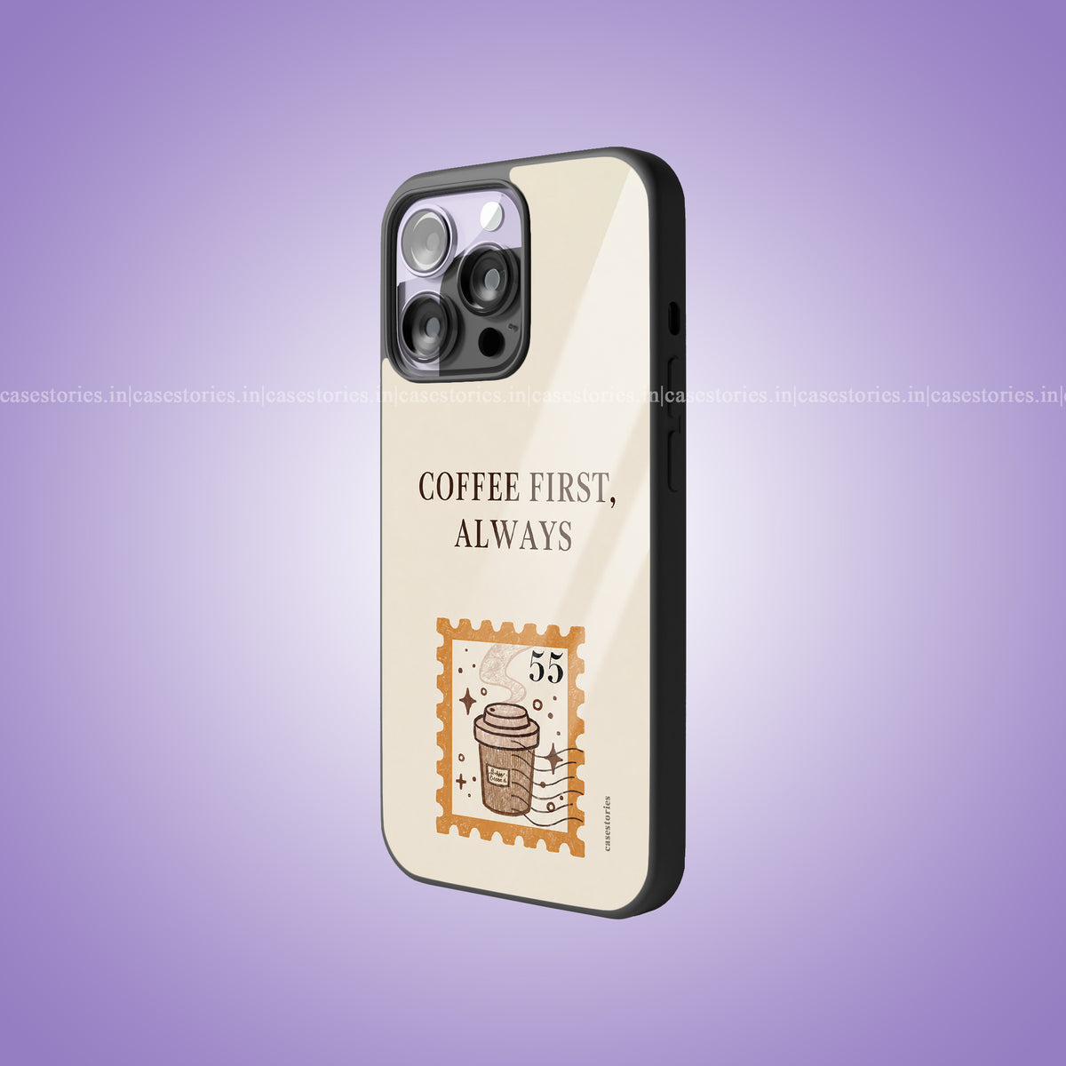Coffee First Premium Glossy Phone Case