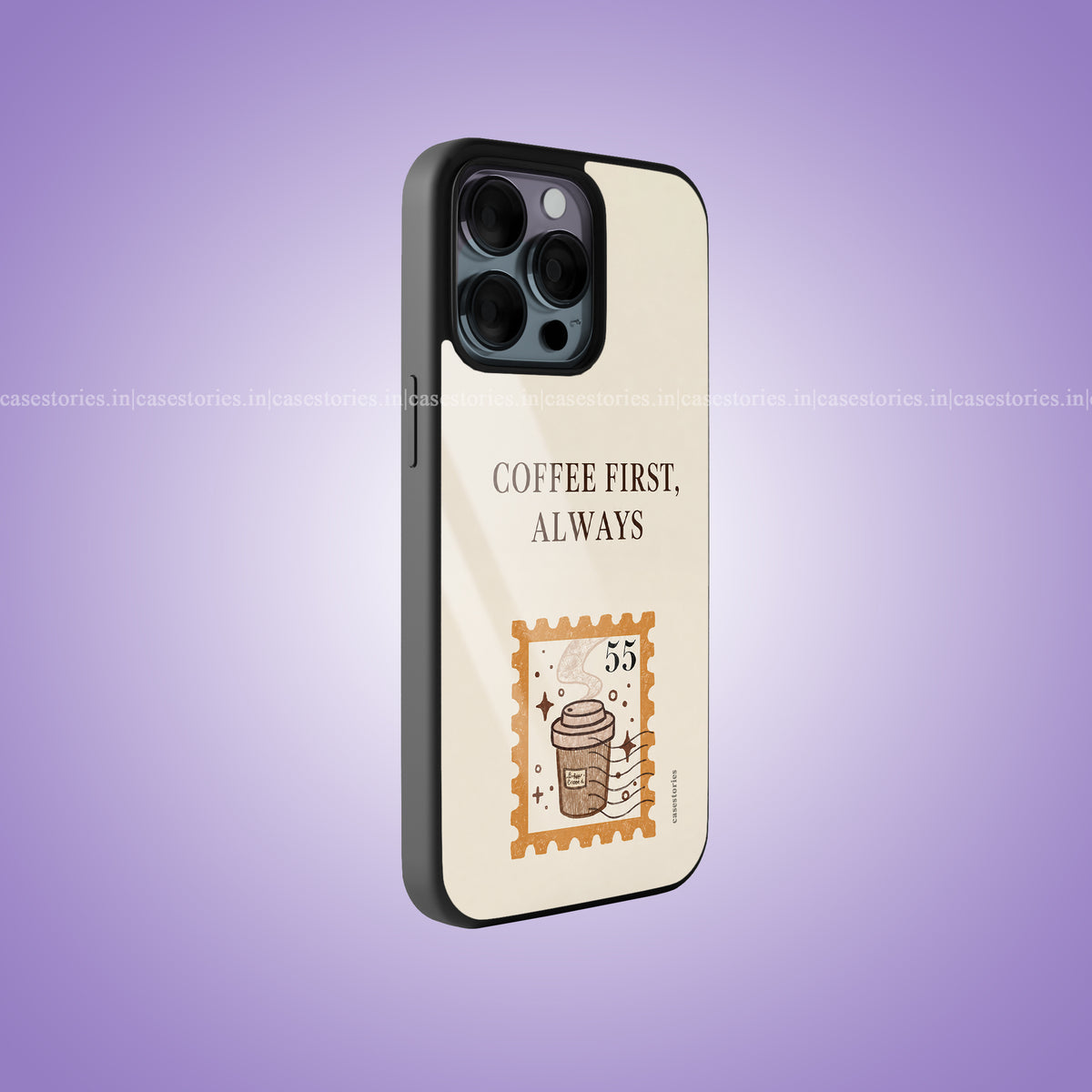 Coffee First Premium Glossy Phone Case