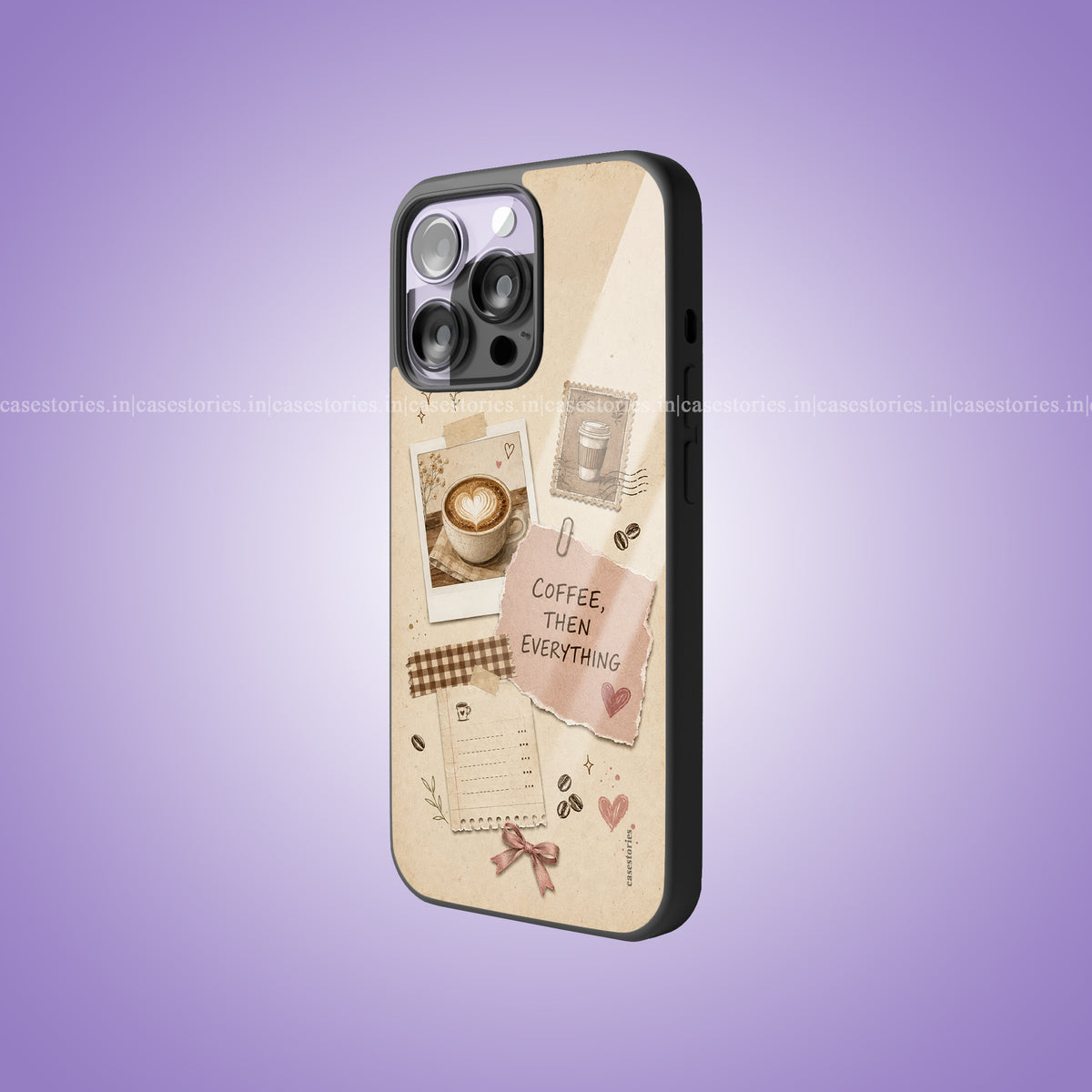 Coffee Scrapbook Premium Glossy Phone Case