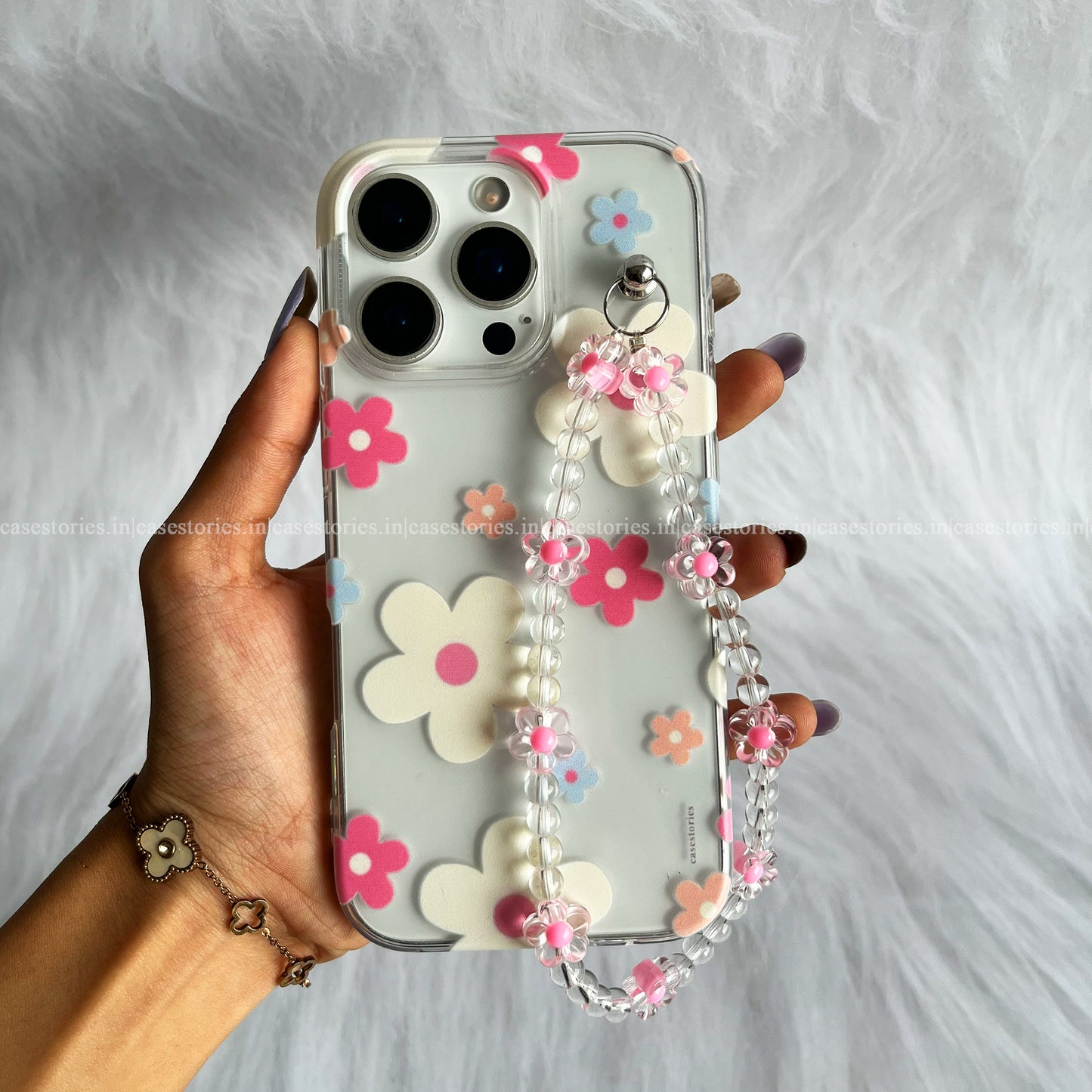 Petal Pop Clear Chain Case