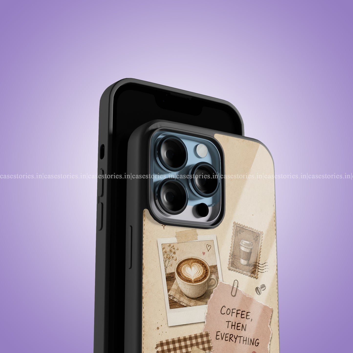 Coffee Scrapbook Premium Glossy Phone Case