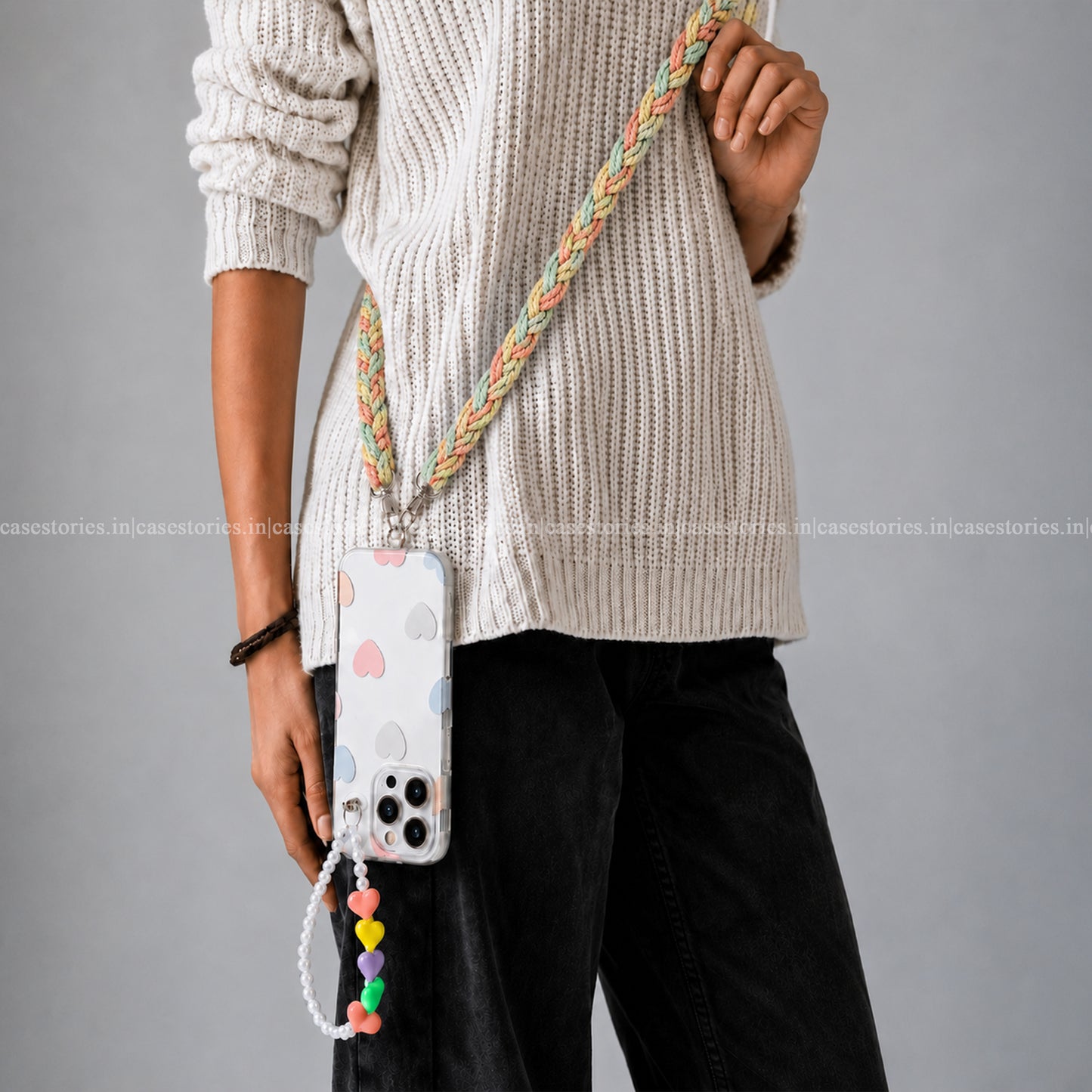 Crochet Pastel Love Phone Slings