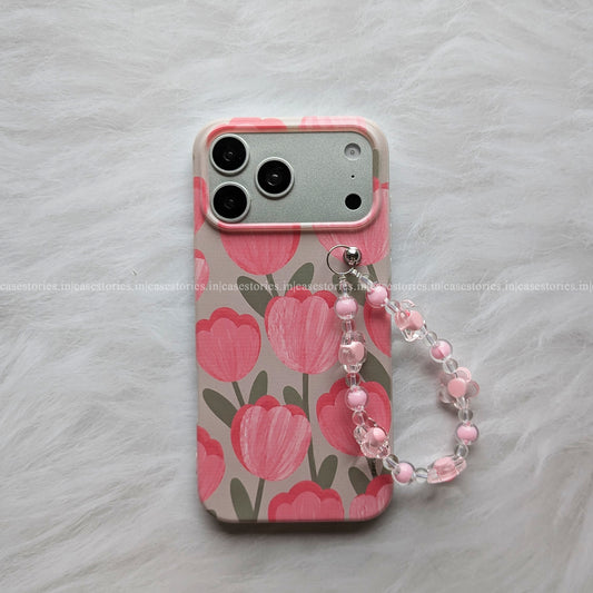 Pink Tulip Twilight Chain Case
