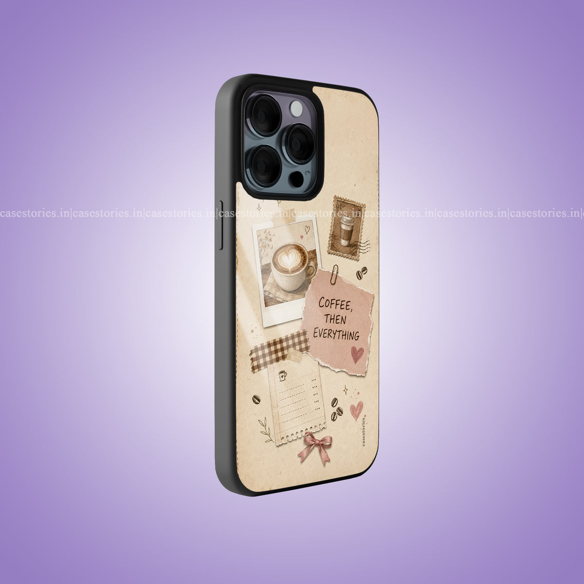 Coffee Scrapbook Premium Glossy Phone Case