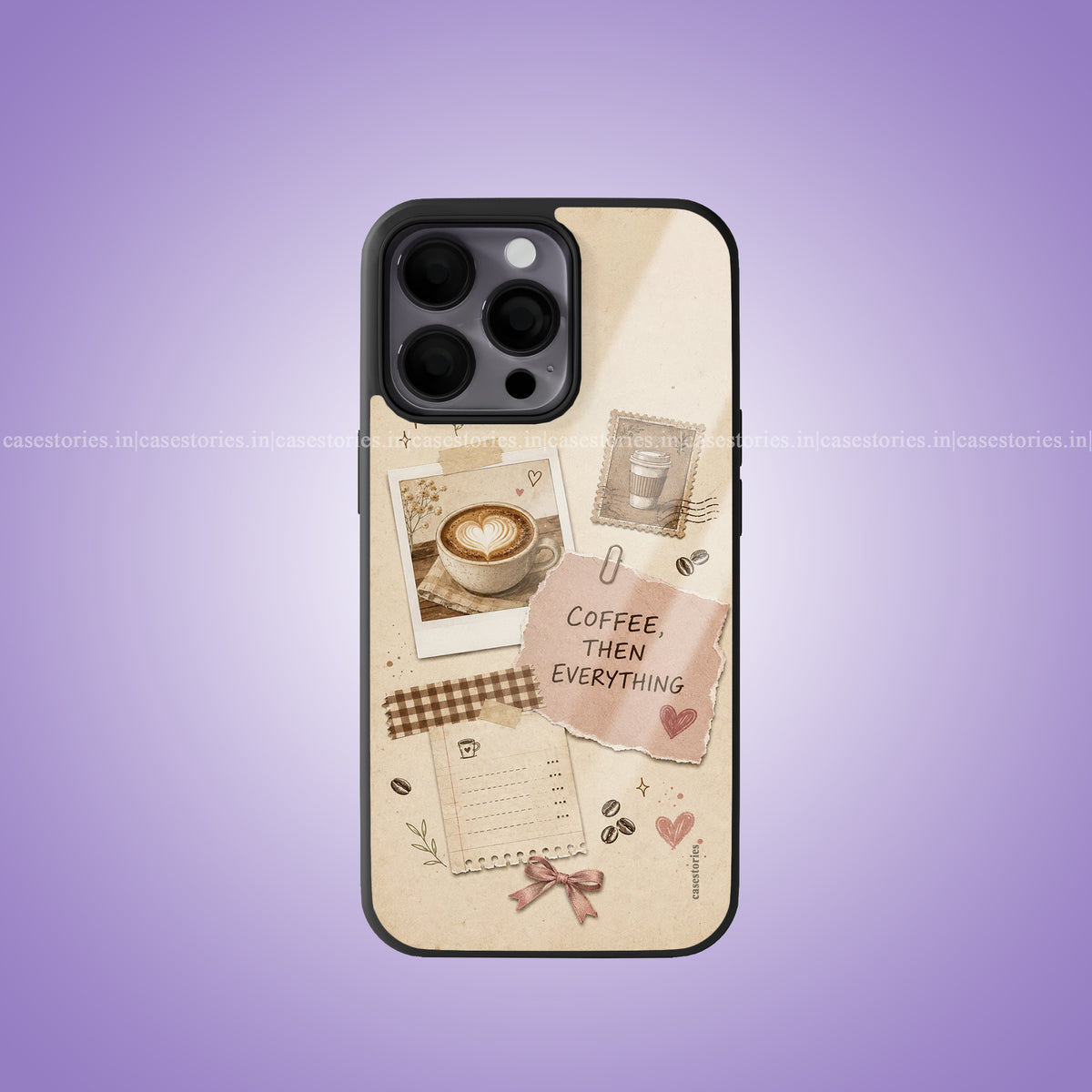 Coffee Scrapbook Premium Glossy Phone Case