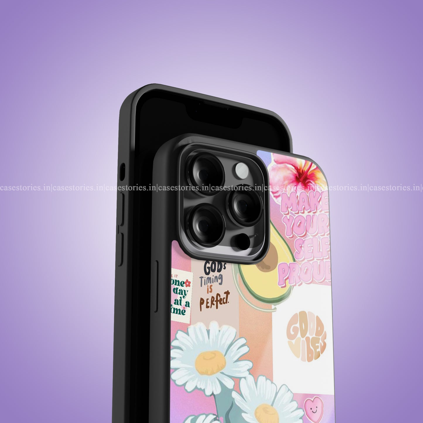 Avocado Dreams & Daisy Things Premium Glossy Phone Case