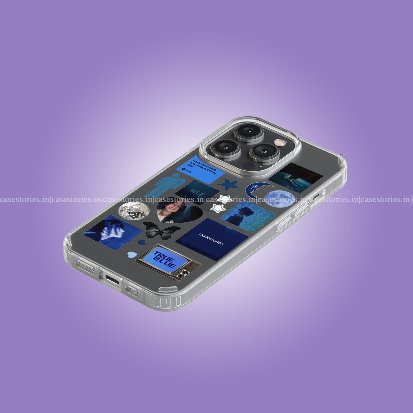 Billie Elish Blue Vibe Clear Soft Case