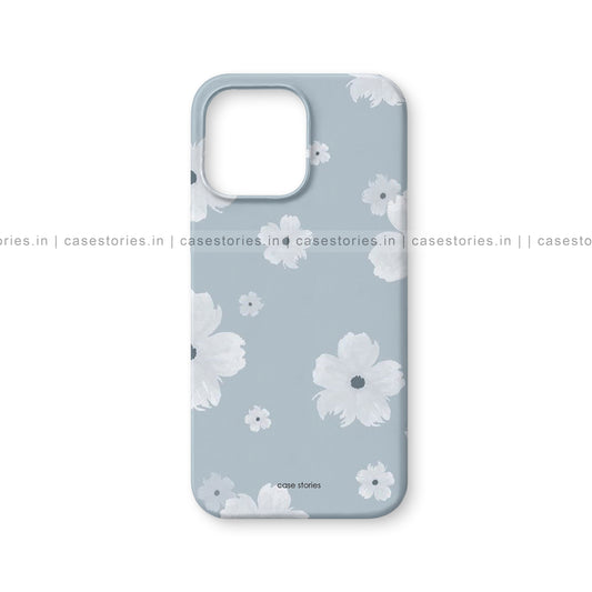 Blue Aesthetic Flowers Mobile Cover