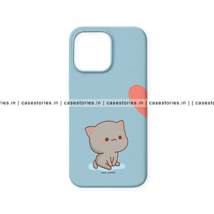 Blue Cat Theme Couple Mobile Cover