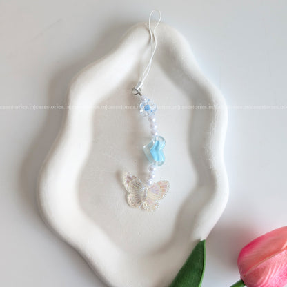 Blue Heartwing Mobile Charm