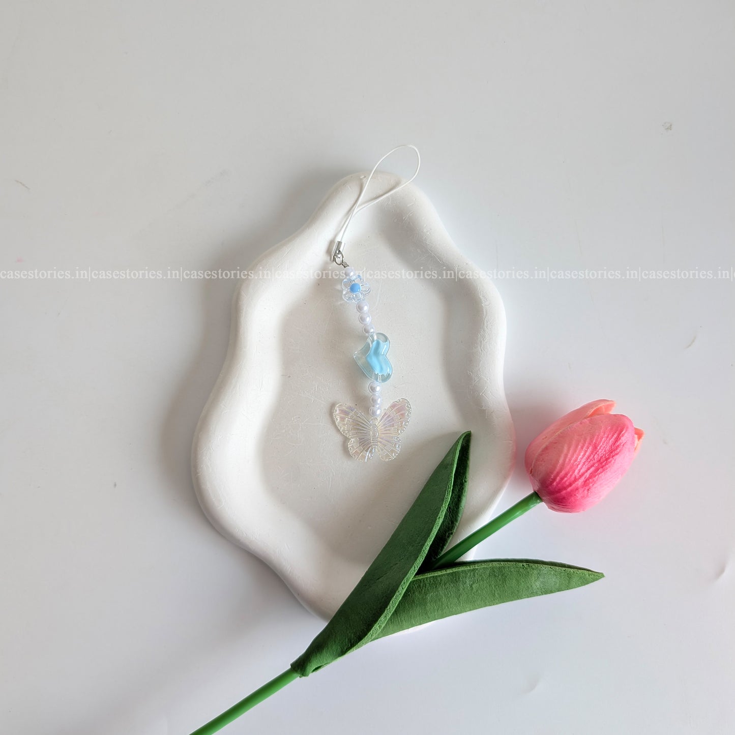 Blue Heartwing Mobile Charm