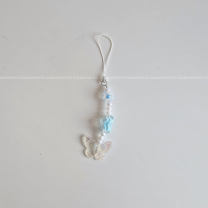 Blue Heartwing Mobile Charm