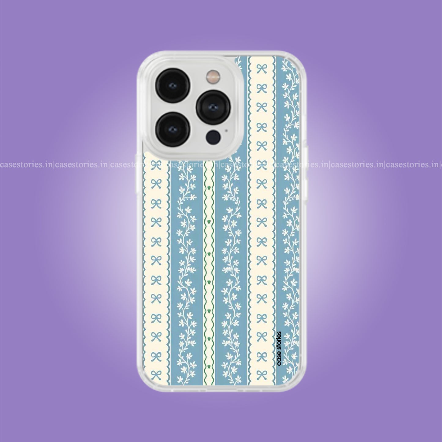 Blue blossum lace Soft Case