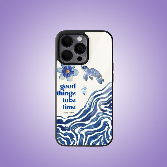 Bubbles & Waves Premium Glossy Phone Case