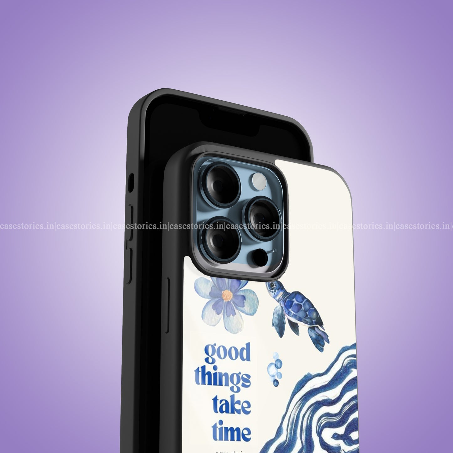 Bubbles & Waves Premium Glossy Phone Case