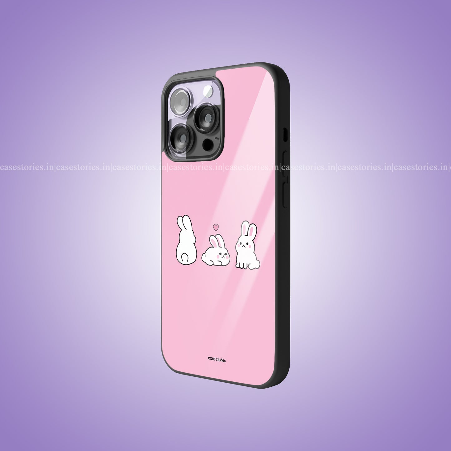 Bunny Bliss Premium Glossy Phone Case