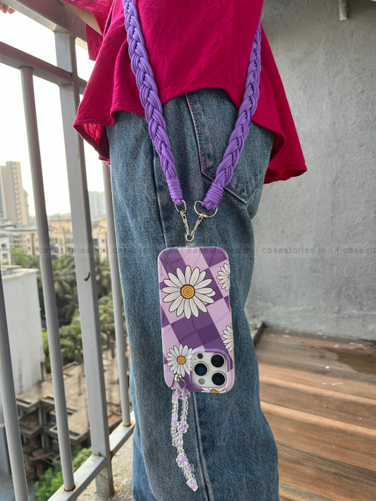 Purple Phone Slings with Card Holder