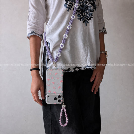 Purple Floral Phone Slings