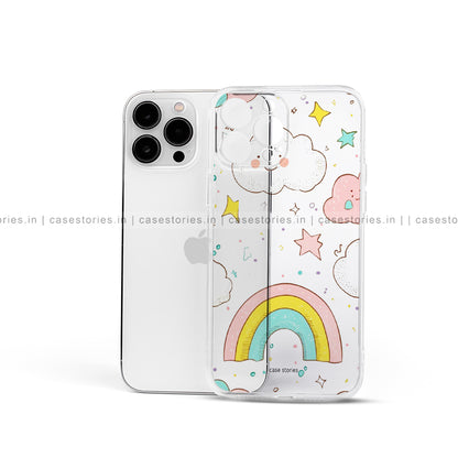 Cloudy Vibes Transparent Mobile Cover