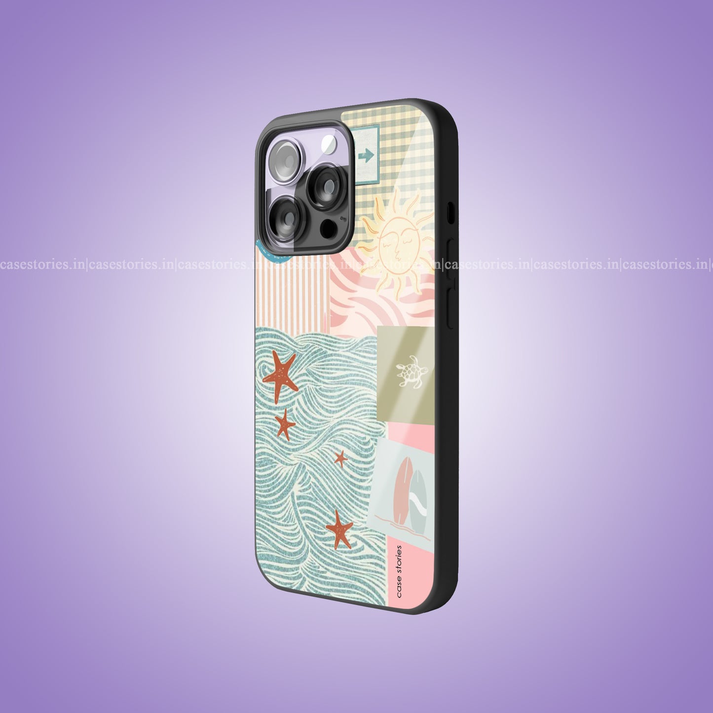 Coastal Collage Premium Glossy Phone Case