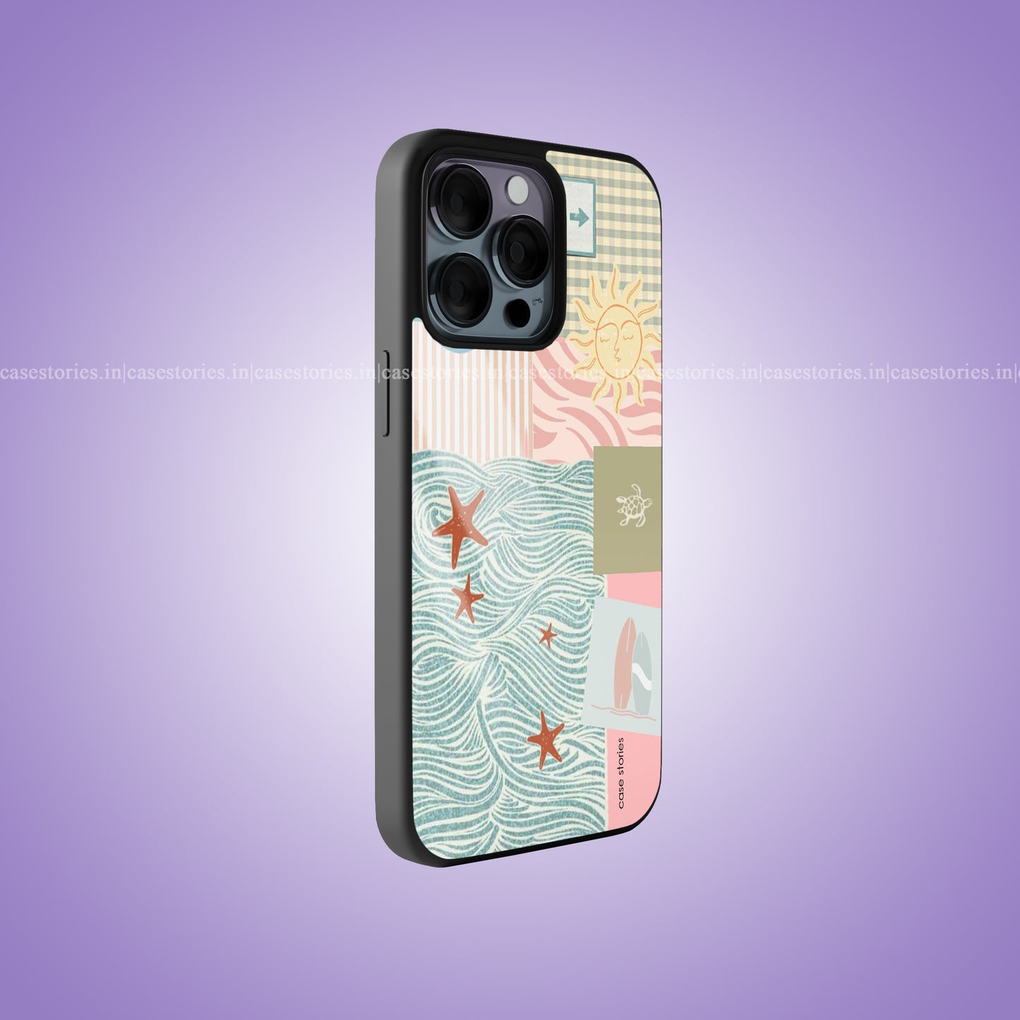 Coastal Collage Premium Glossy Phone Case