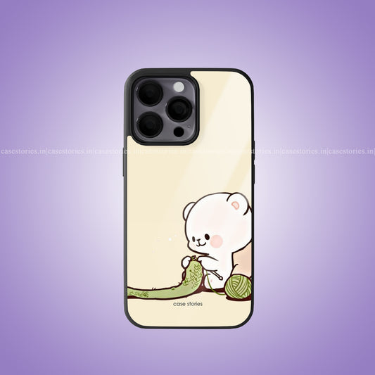 Cozy Paws girl Premium Glossy Phone Cover