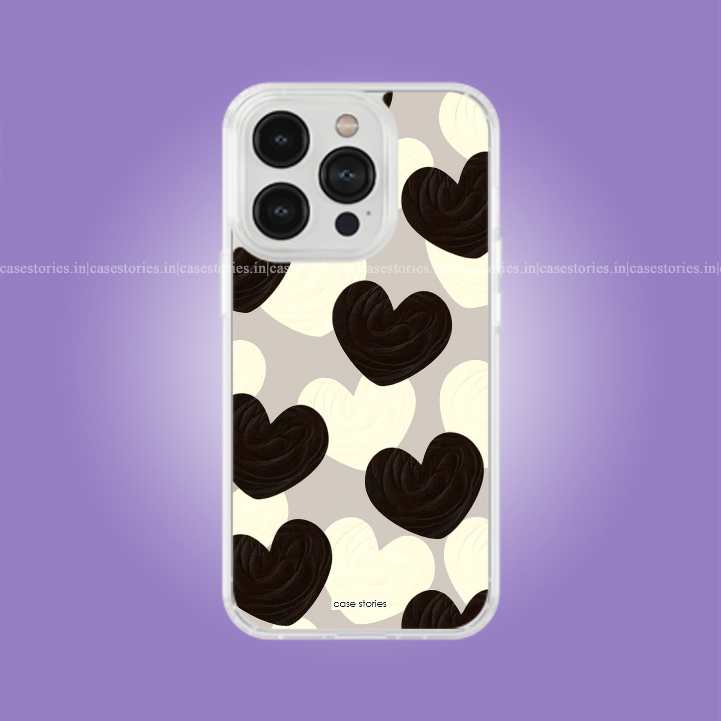Creamy Chaos Hearts Soft Case