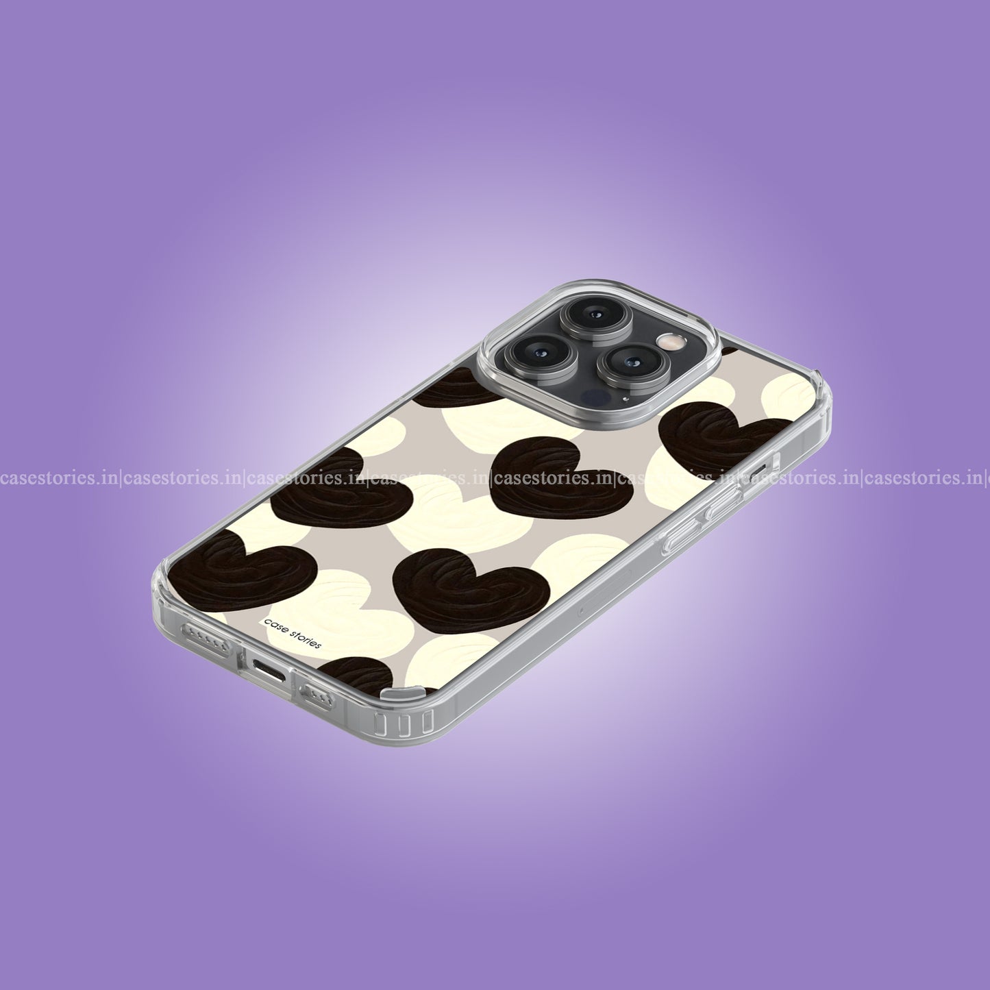 Creamy Chaos Hearts Soft Case