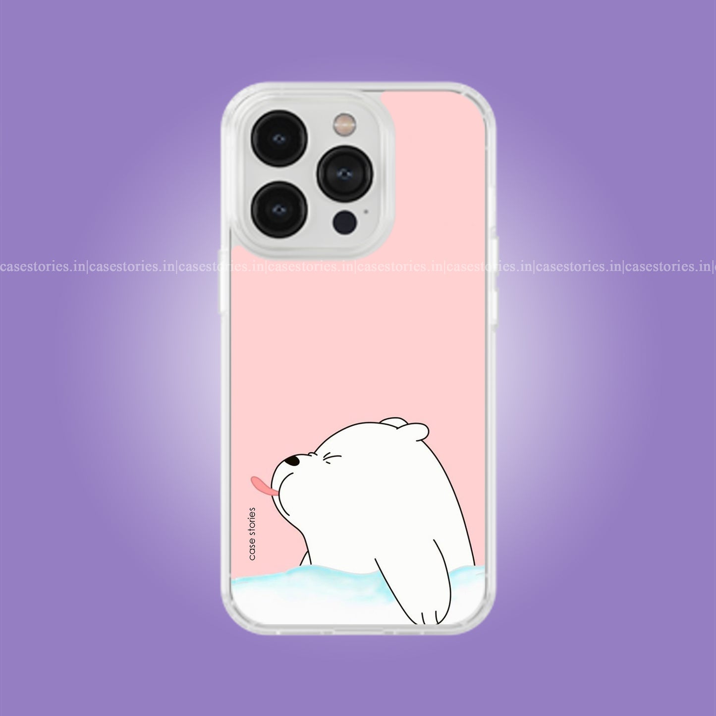 Cute Polar Bear Pink Soft Case