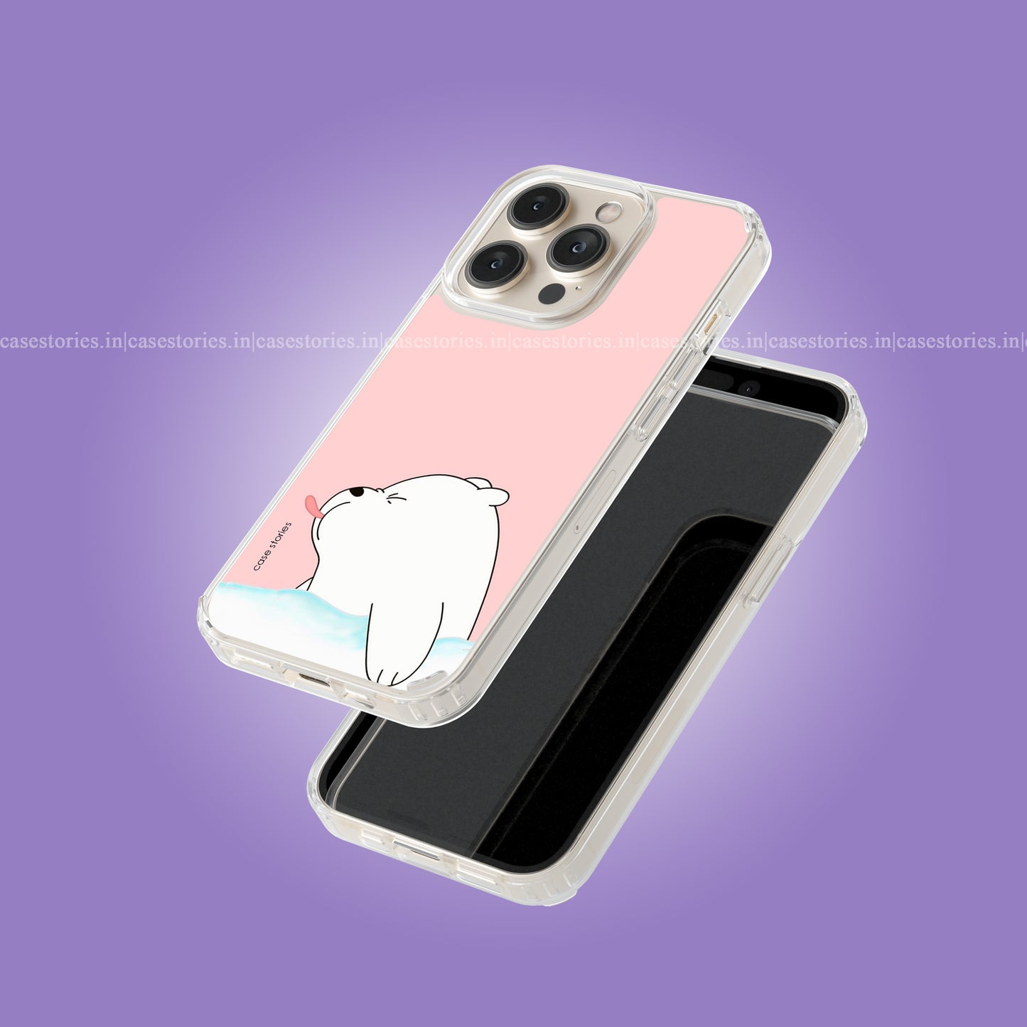 Cute Polar Bear Pink Soft Case