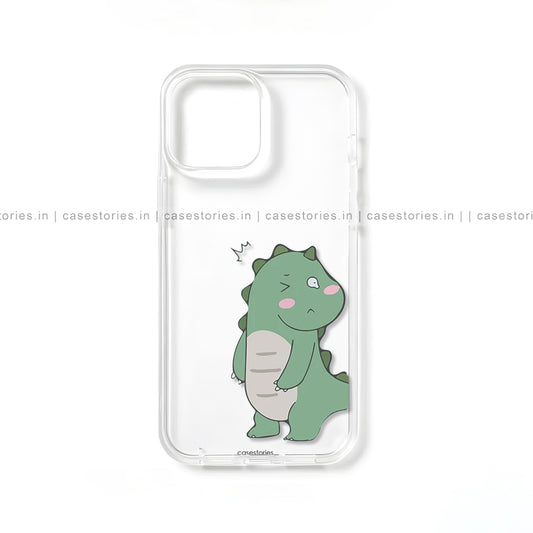 Green Dino Love Couple Mobile Cover