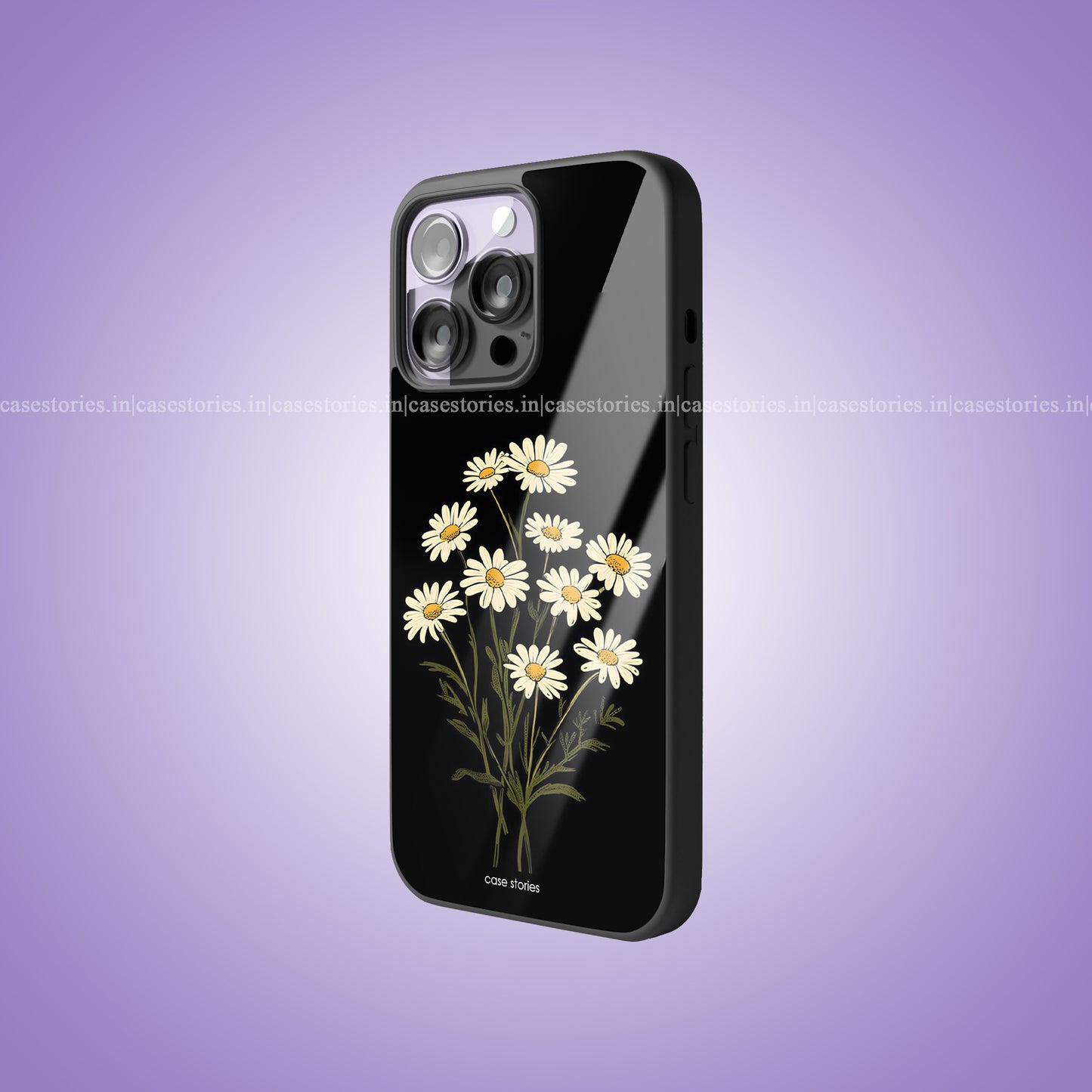 Daisy Minimalistic Floral Premium Glossy Phone Case