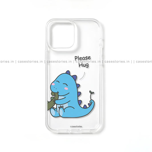 Blue Dino Love Couple Mobile Cover