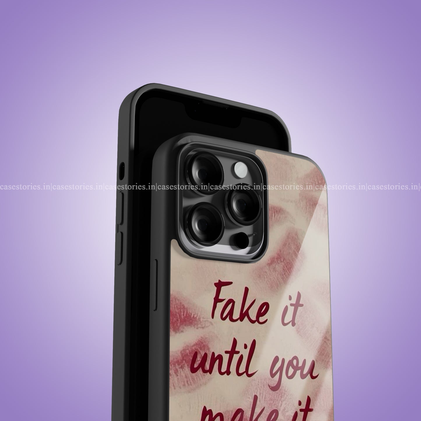 Fake It Till You Make It Premium Glossy Phone Case