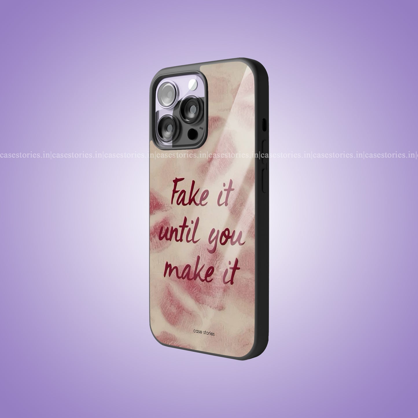 Fake It Till You Make It Premium Glossy Phone Case
