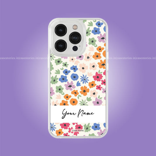 Floral Aura Custom Name Soft Case