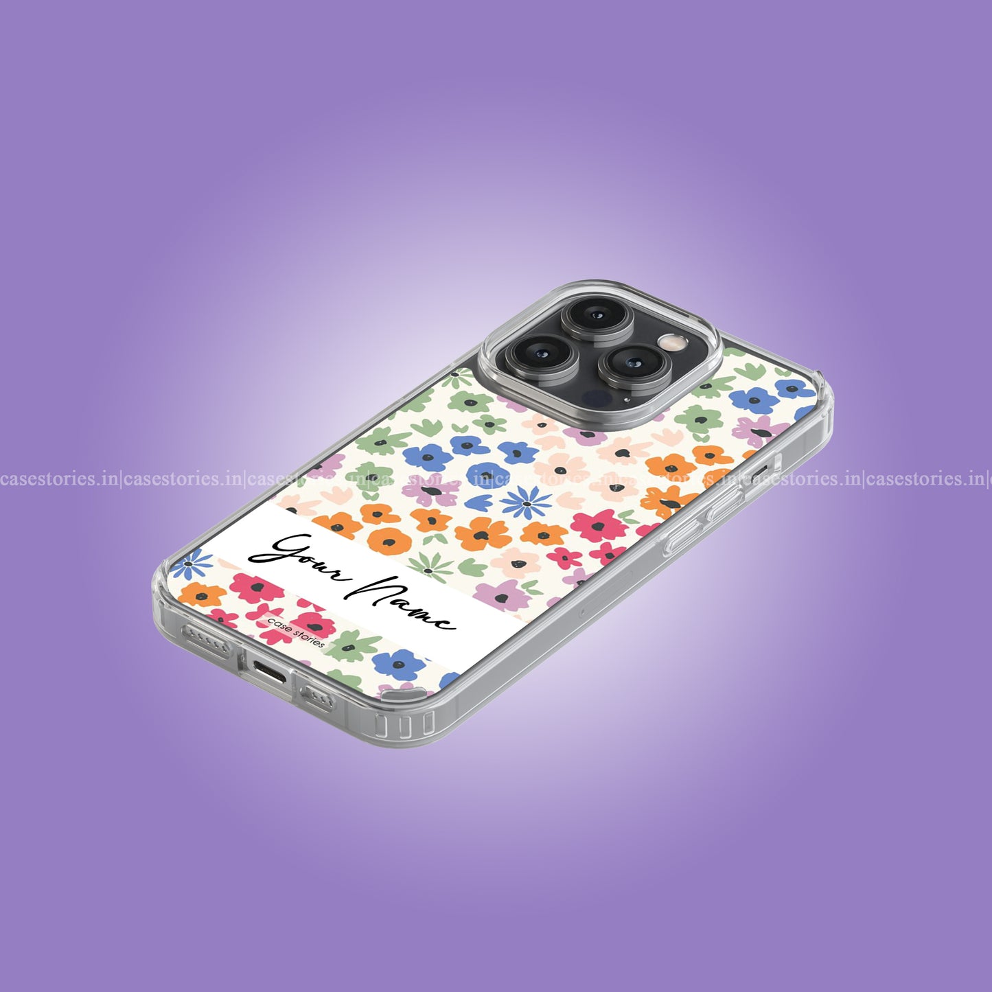 Floral Aura Custom Name Soft Case