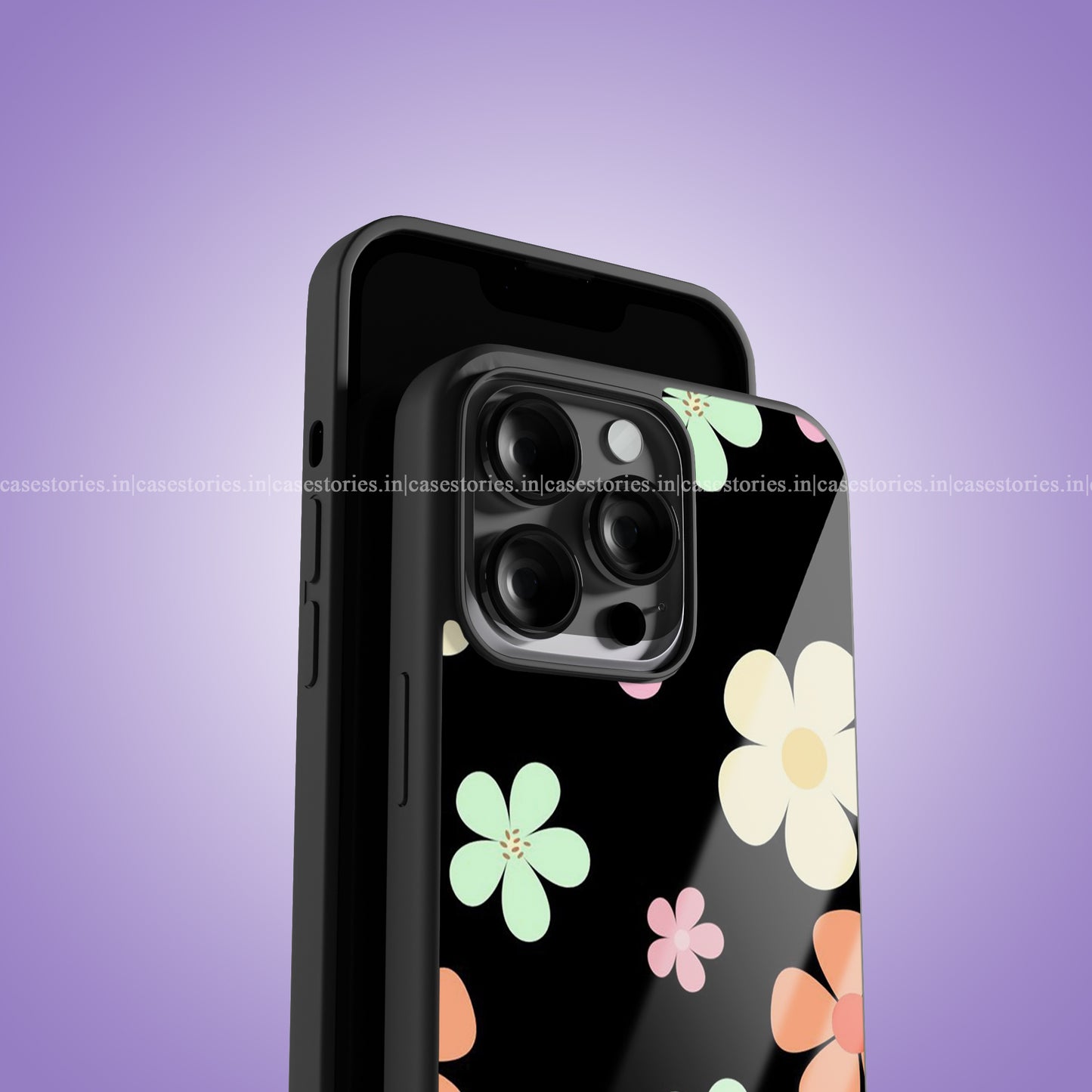 Floral Canvas Aesthetic Premium Glossy Phone Case