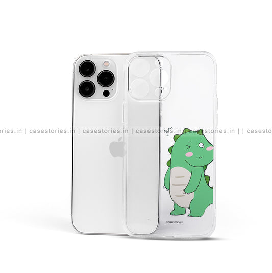 Green Dino Love Couple Mobile Cover