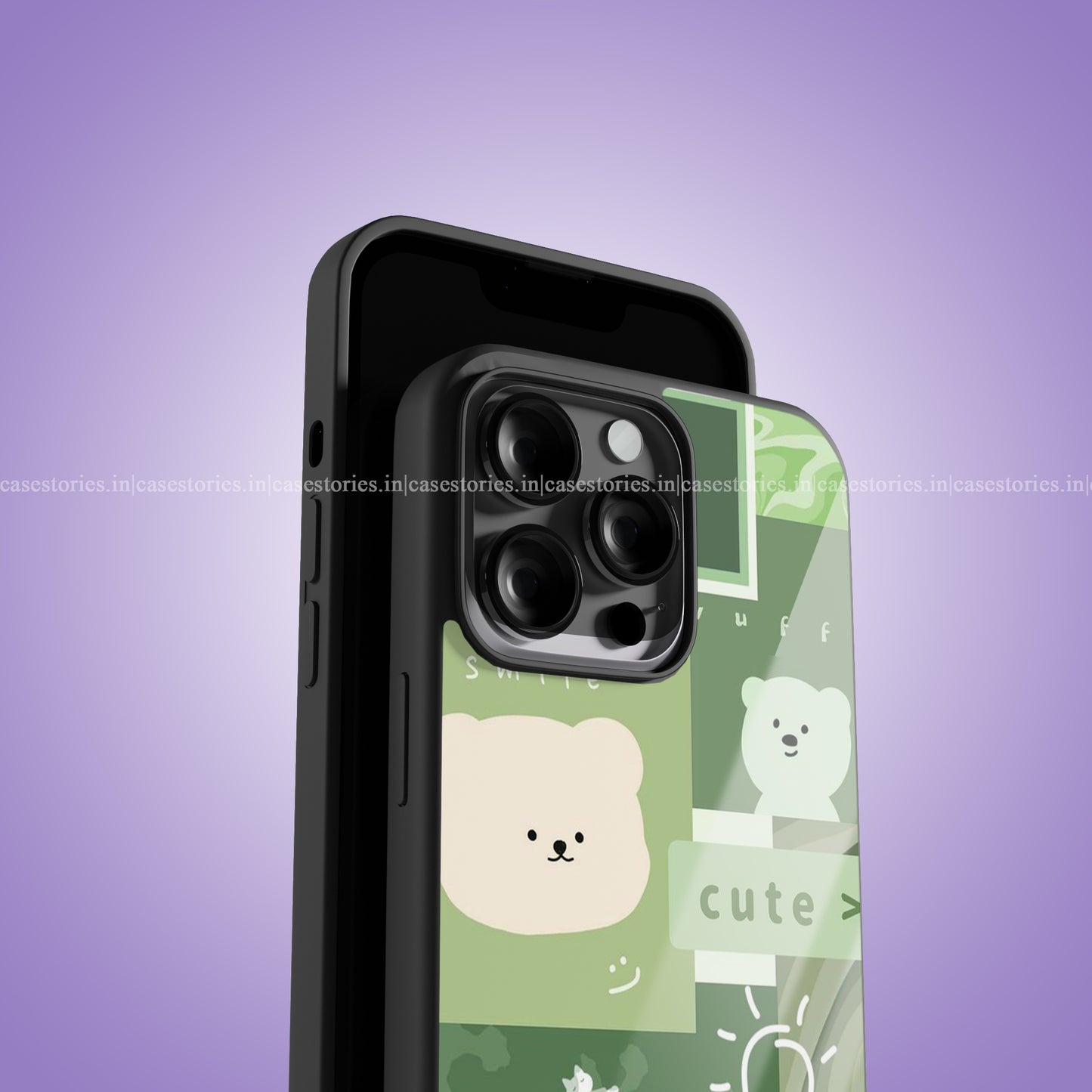 Green Vibe Kawai Premium Glossy Phone Case