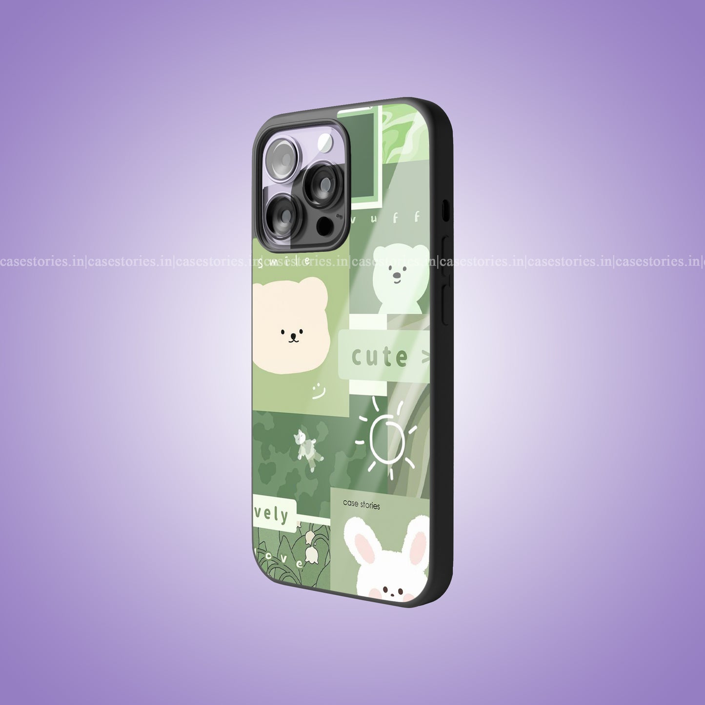 Green Vibe Kawai Premium Glossy Phone Case